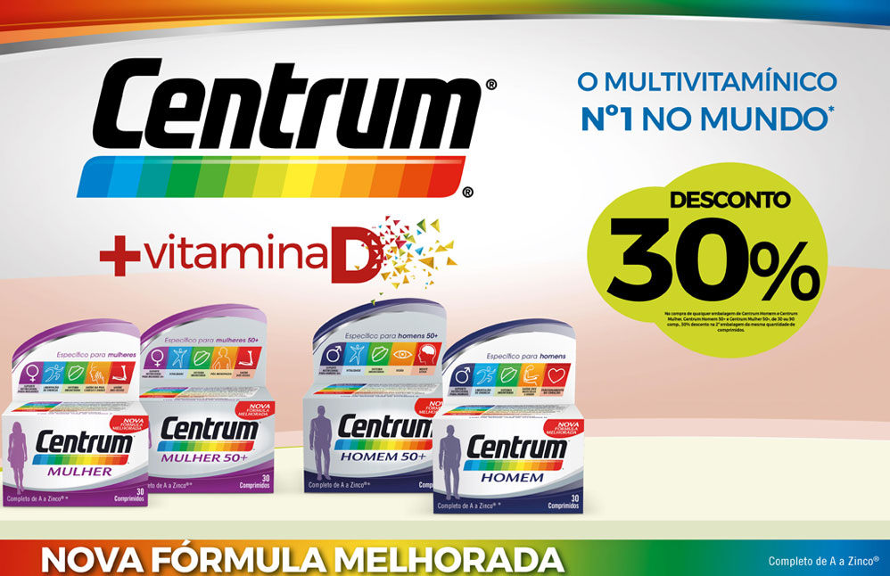 Centrum Multivitaminico com 30% Desconto