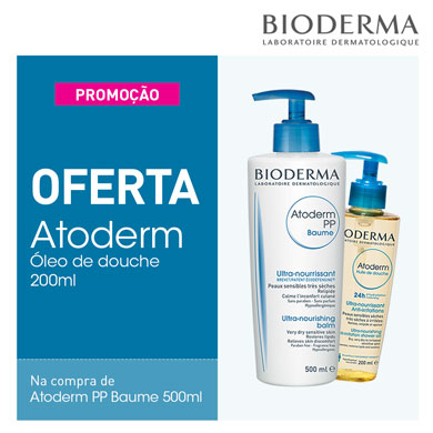 Na compra de Atoderm PP Baume OFERTA Atoderm Óleo de Douche